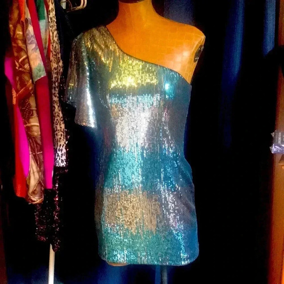 As U Wish Dresses & Skirts - Sequin dress-‎ one sleeve